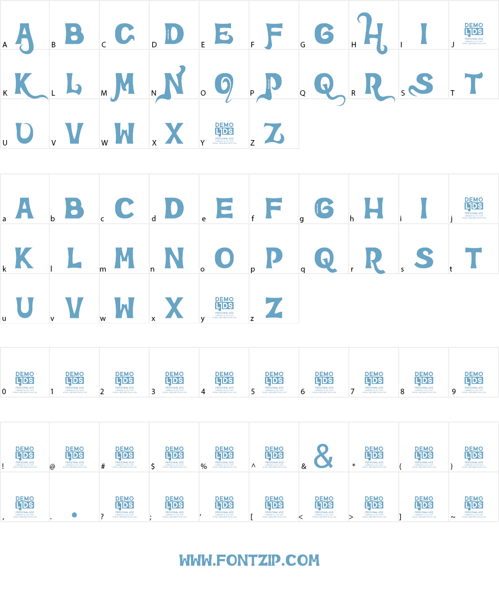Dreams Adventure DEMO Font Character